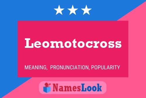 Leomotocross Naam Poster