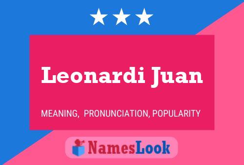 Leonardi Juan Naam Poster