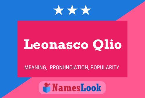 Leonasco Qlio Naam Poster