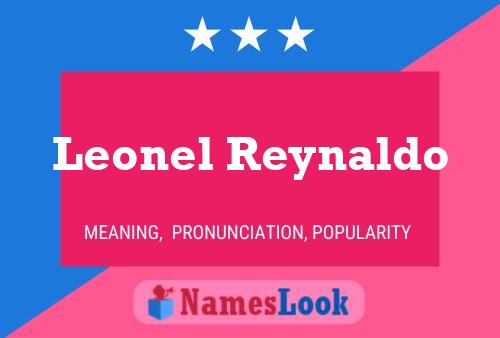 Leonel Reynaldo Naam Poster