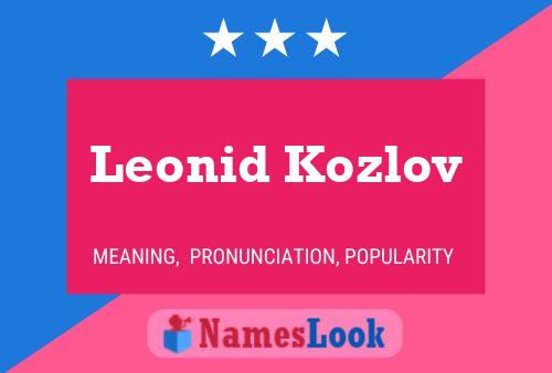 Leonid Kozlov Naam Poster