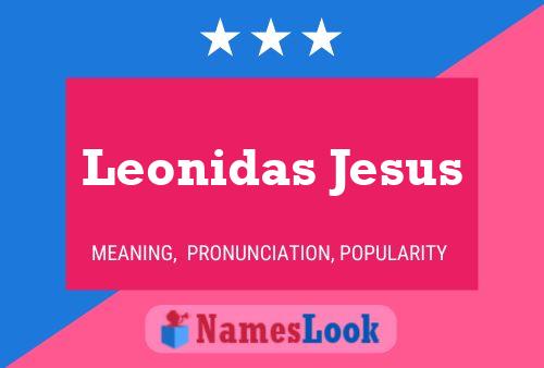 Leonidas Jesus Naam Poster