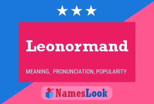 Leonormand Naam Poster