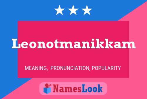 Leonotmanikkam Naam Poster