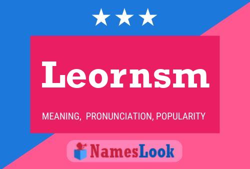 Leornsm Naam Poster