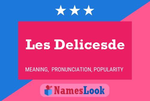 Les Delicesde Naam Poster