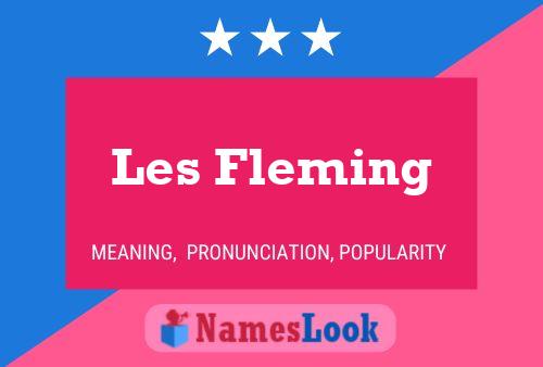 Les Fleming Naam Poster