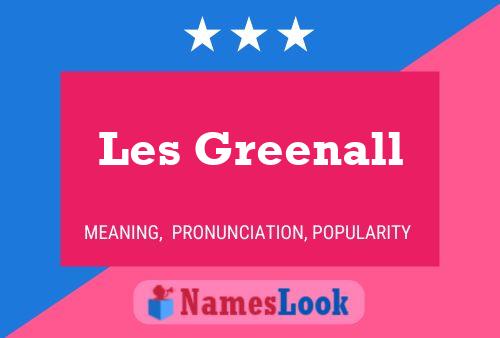 Les Greenall Naam Poster