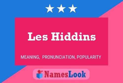 Les Hiddins Naam Poster