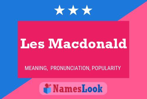 Les Macdonald Naam Poster