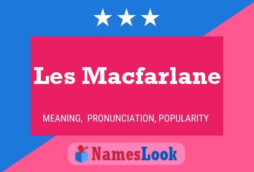 Les Macfarlane Naam Poster