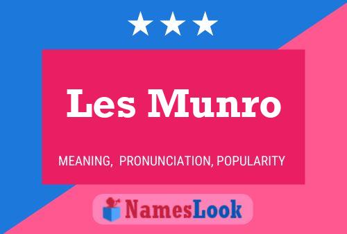 Les Munro Naam Poster