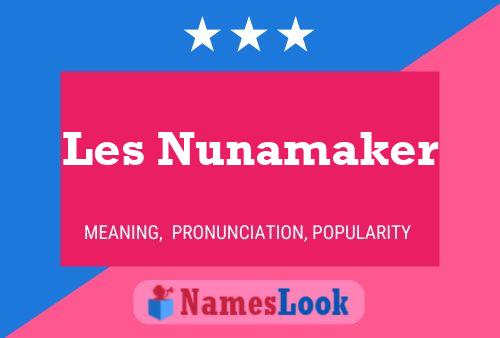 Les Nunamaker Naam Poster