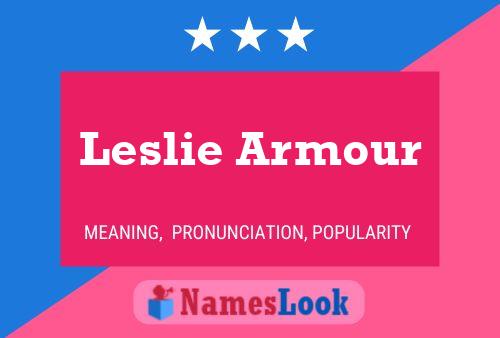 Leslie Armour Naam Poster