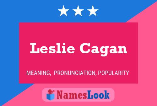 Leslie Cagan Naam Poster