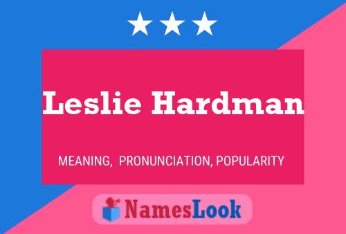 Leslie Hardman Naam Poster