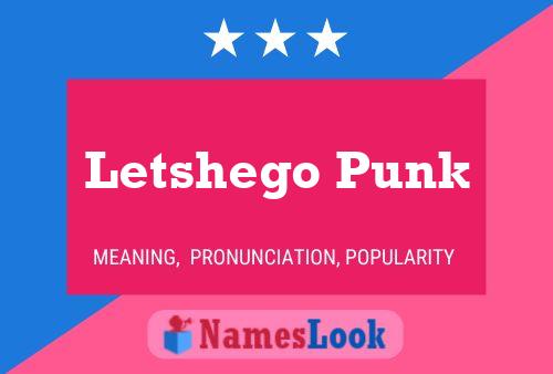 Letshego Punk Naam Poster