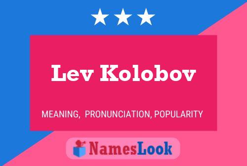 Lev Kolobov Naam Poster