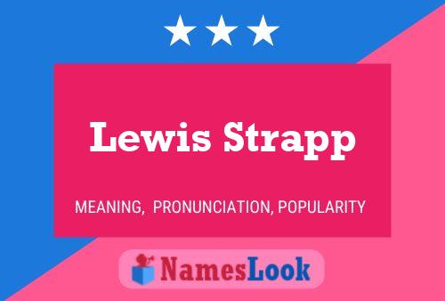 Lewis Strapp Naam Poster