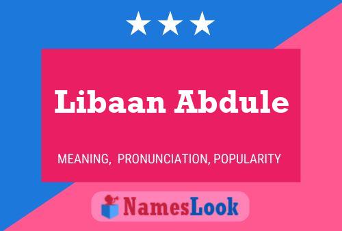 Libaan Abdule Naam Poster