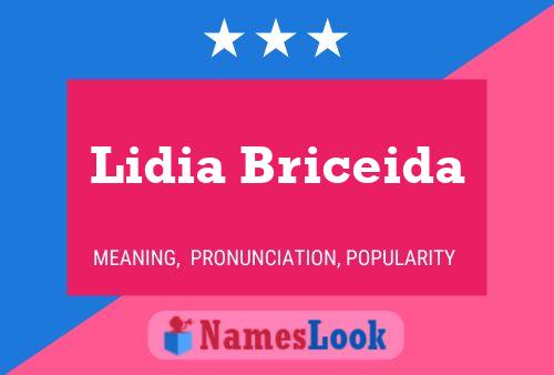 Lidia Briceida Naam Poster