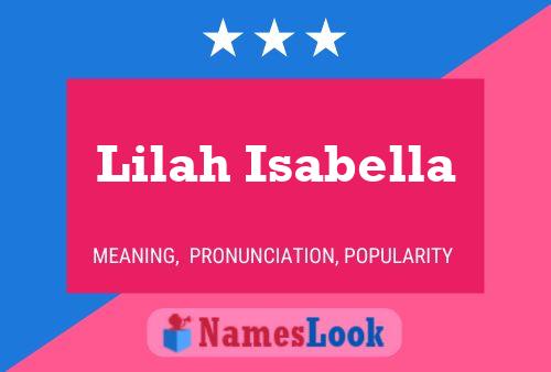 Lilah Isabella Naam Poster