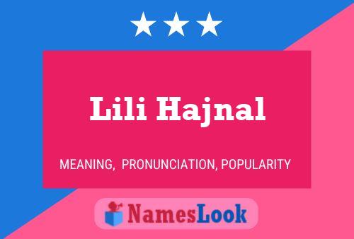 Lili Hajnal Naam Poster