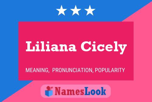 Liliana Cicely Naam Poster