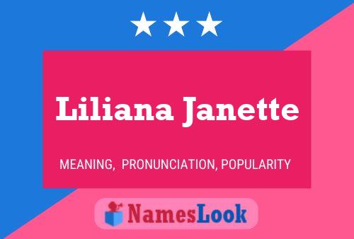 Liliana Janette Naam Poster