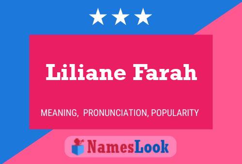 Liliane Farah Naam Poster