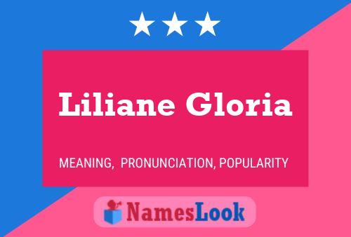 Liliane Gloria Naam Poster