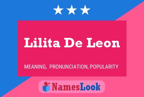 Lilita De Leon Naam Poster