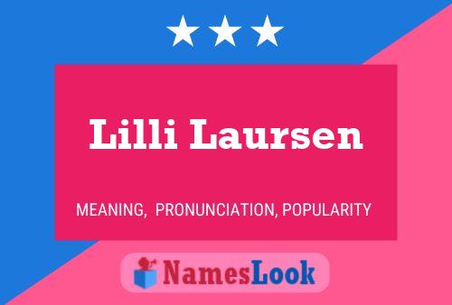 Lilli Laursen Naam Poster