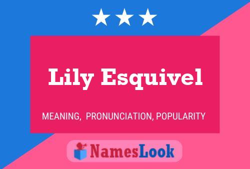 Lily Esquivel Naam Poster