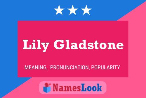 Lily Gladstone Naam Poster