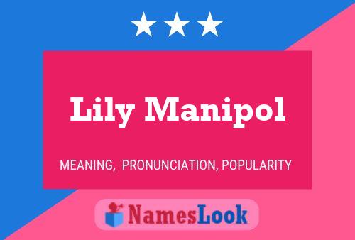 Lily Manipol Naam Poster