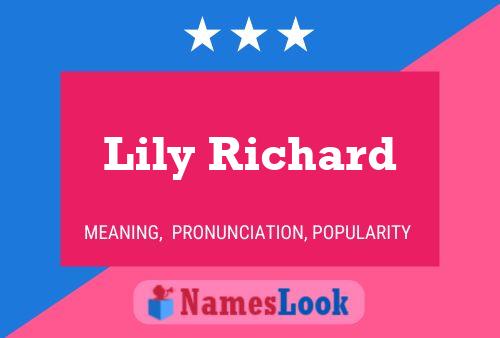 Lily Richard Naam Poster