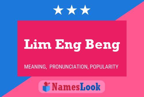 Lim Eng Beng Naam Poster