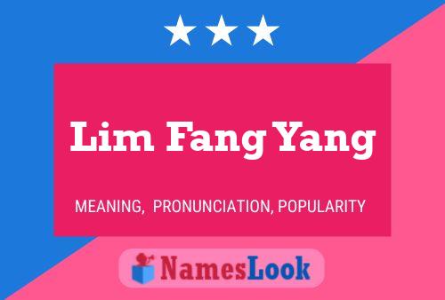 Lim Fang Yang Naam Poster