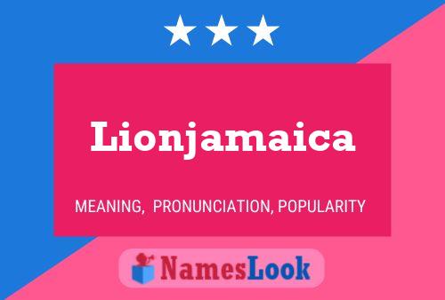 Lionjamaica Naam Poster