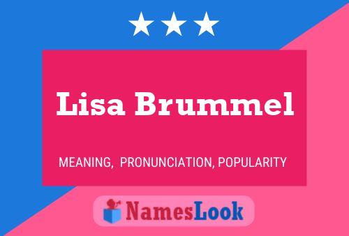 Lisa Brummel Naam Poster