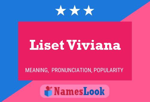 Liset Viviana Naam Poster