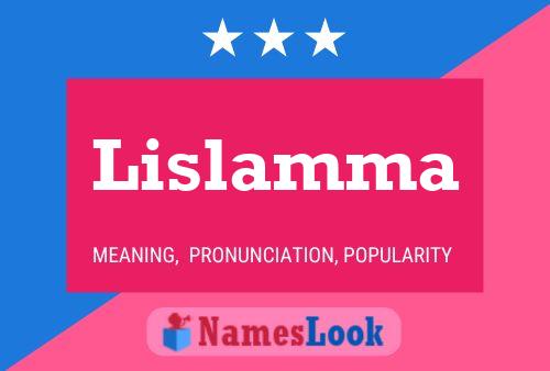 Lislamma Naam Poster