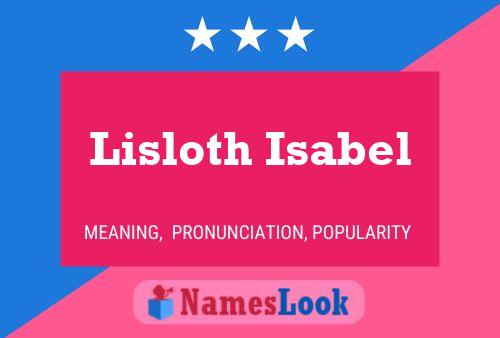 Lisloth Isabel Naam Poster