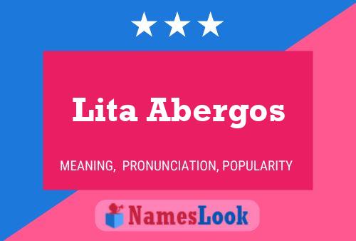 Lita Abergos Naam Poster