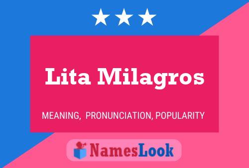 Lita Milagros Naam Poster