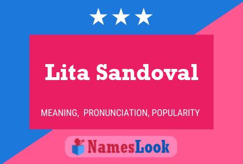 Lita Sandoval Naam Poster