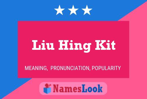 Liu Hing Kit Naam Poster