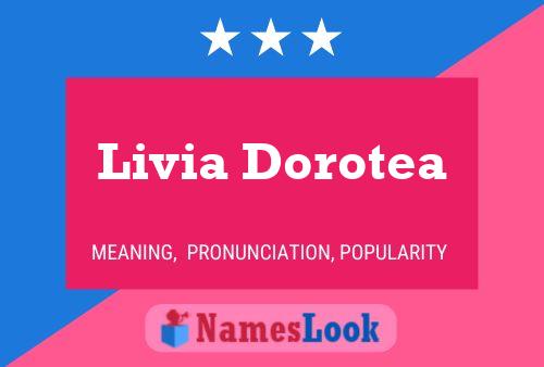 Livia Dorotea Naam Poster