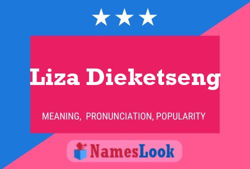 Liza Dieketseng Naam Poster